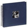 Spiralalbum Fine Art blau, 28x24cm, 50 schwarze Seiten