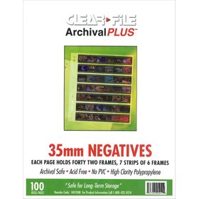 Clearfile Negativhüllen PP 35mm / 100 Blatt / extrabreit