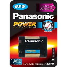 Panasonic Lithium Batterie 2CR5